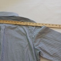 APT 9 Button Up Shirt Men’s Slim Fit Long Sleeve Blue & White Stripes Size XL image 12