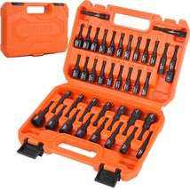 39Pcs Magnetic Nut Driver Set For Impact Drill, Metric &amp; Sae Magnetic Impact Dri - £35.16 GBP