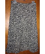 Jones New York Black &amp; Brown Dot Lined Skirt Size 12 - €8,67 EUR