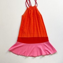 CourtneyCourtney Girls Dress Sz 10/12 Sleeveless Halter Upcycle Red Pink... - £20.57 GBP