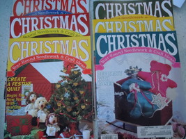 Christmas Year Around Needle and Craft Ideas Lot of 6 1990&#39;s - £3.92 GBP