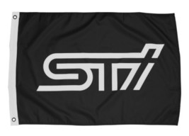 Subaru STI Logo Official Flag 3X5 Ft Polyester Banner USA - £12.77 GBP