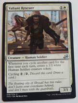 MTG Magic The Gathering Card Valiant RescuerCreature Human Soldier White IKO - $4.80