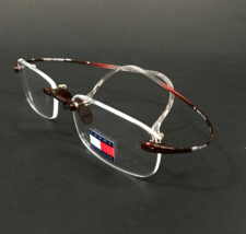 Vintage Tommy Hilfiger Eyeglasses Frames TH310 020 Clear Red Hingeless 5... - $74.36
