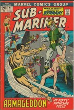 Sub Mariner #51 ORIGINAL Vintage 1972 Marvel Comics GGA - £31.31 GBP