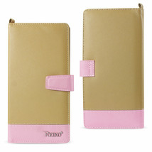 Reiko Iphone 6/ 6s Two Tone Super Wallet Case With Multiple Card Slots In Pink - £7.97 GBP