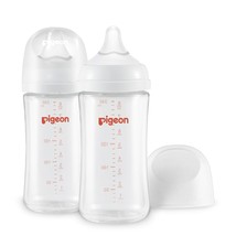 Pigeon Glass Nursing Bottle Wide Neck, Anti-Colic, Streamlined Body,, 3M+ - $46.94