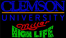 Miller High Life Clemson University Neon Sign - £558.64 GBP