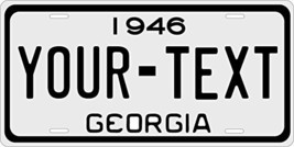 Georgia 1946 Personalized Tag Vehicle Car Auto License Plate - £13.13 GBP