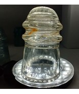 Hemingray Glass Insulator -9 Clear Glass Made In The USA 12A- please read - £4.61 GBP