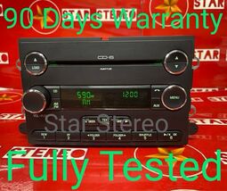 08-09 FORD TAURUS X RADIO AM-FM-STEREO 6 CD-MP3 PLAYER ID 8F9T-18C815-CA... - $94.05