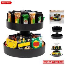 Versatile 14.25” Black Snack Carousel - Lazy Susan for Condiments &amp; Snacks - $62.32