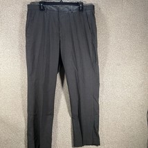 Calvin Klein Gray Suit Flat Front Dress Pants With Stripe Accent Size 36W x 30L - £11.48 GBP