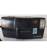 Olympus Infinity Twin Lens 35mm 70mm Stylus Quartz Date Camera Vintage - $1,100.70 MXN