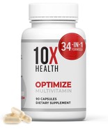 10X Health Optimize Methylated Multivitamin 90 Capsules  - $34.19 CAD