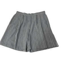 Dress Shorts Norton McNaughton Womans Sz M Gray Plaid Vintage Lightweight - $332.56 MXN