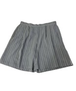 Dress Shorts Norton McNaughton Womans Sz M Gray Plaid Vintage Lightweight - $17.88
