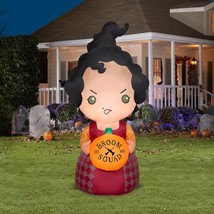 Disney Hocus Pocus Mary Sanderson Inflatable LED LIGHT 5ft Gemmy NEW Halloween - $63.32
