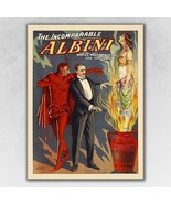 The Incomparable Albini Vintage Magic Poster Wall Art - $140.88 CAD