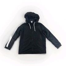 Forever 21 Black Hooded Windbreaker Jacket Medium Lightweight Polyester - $17.82