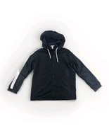 Forever 21 Black Hooded Windbreaker Jacket Medium Lightweight Polyester - €15,39 EUR