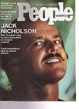 People Magazine Jack Nicholson  December 8, 1975 - £11.69 GBP