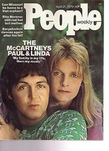 People Magazine The McCartneys Paul &amp; Linda  April 21, 1975 - £11.83 GBP