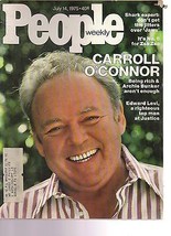 People Magazine Carroll O&#39;connor  July 14, 1975 - £11.83 GBP
