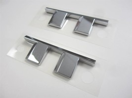 2 OEM 2014 Cadillac XTS TT Twin Turbo Trunk Chrome Nameplate Emblem Sign... - $331.52 MXN