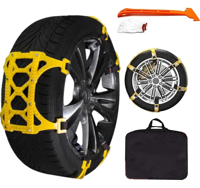 6PCS Car Snow Chain Off Road Motorcycle Anti-slip Car Snow Chains Tyre Winter - £83.51 GBP