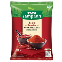 Tata Sampann Chilli Mirchi Laal Mirch Powder with Natural Oils 200 g, Free Ship - £11.54 GBP