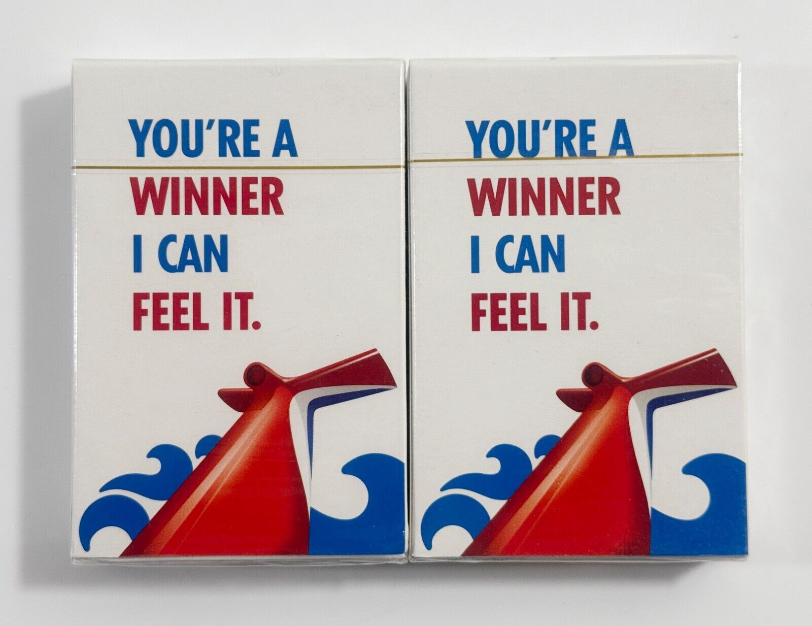 Carnival Cruise Line Playing Cards You&#39;re a Winner I Can Feel It 2 Decks... - $5.93