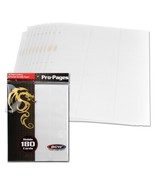 10 pks of 10 (100) BCW Std Sized Card 18-Pocket Side Loading Wht Pro Bin... - $56.45 CAD