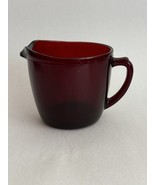 Vintage Anchor Hocking Royal Ruby Red Glass Creamer Pitcher - $28.43 CAD