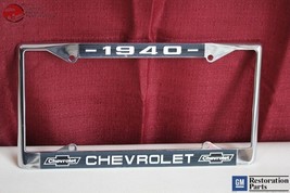 1940 Chevy Chevrolet GM Licensed Front Rear Chrome License Plate Holder Frame - £18.04 GBP