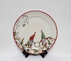 NEW Pottery Barn Forest Gnome Stoneware Salad Plate 9.5&quot; Stoneware - £10.38 GBP