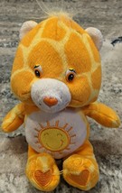 Care Bear Jungle Party Funshine Bear Giraffe 2005 8&quot; Stuffed Animal Plush - £11.15 GBP