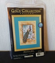 Dimensions Petites Cross Stitch Kit Oriental Peacock Gold Collection Beautiful - $33.93