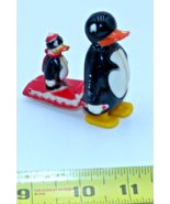 Vintage MARX RAMP WALKER TOY SLEDDING PENGUINS Hong Kong - £11.75 GBP