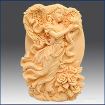 Wings of Love- Detail of High Relief Sculpture - Silicone Soap/clay mold - £30.59 GBP