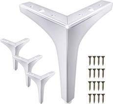 GOSCHE Metal Furniture Legs 7 Inch, Chrome Polished Silver Sofa Legs Set of 4, M - £25.71 GBP