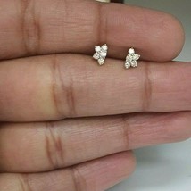 18ct White Gold Diamond Stud Earrings 0.22 cts Child friendly safe &amp; secure - $440.09