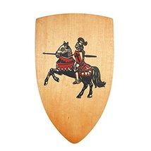 Munetoshi 25&quot; Wooden Medieval Times Knights Shield Plywood Design with Grip - $25.72