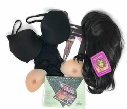 Crossdressing Kit For Men. 6-Piece Starter Kit With Wig, Breasts, Makeup &amp; More! - £52.62 GBP
