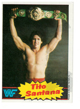 1985 Topps Wrestling Stars Series &quot;Tito Santana&quot; Trading Card (#14) {6082} - £3.48 GBP