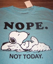 P EAN Uts Snoopy Nope Not Today T-Shirt Mens Xl New w/ Tag - £15.82 GBP
