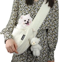 Small Dog Carrier Sling for Small Dogs Puppy Cat Big Pouch Safety Leash Pet Slin - £38.32 GBP