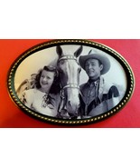 Roy Rogers - Dale Evans &amp; Trigger epoxy Photo buckle - £13.97 GBP