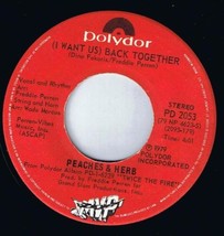 Peaches &amp; Herb I Want Us Back Together 45 rpm I Pledge My Love Canadian Pressing - £3.90 GBP