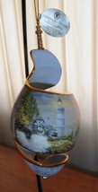 2004 Thomas Kinkade Shoreline Splendors Chandlers Lighthouse Spiral Orna... - £19.75 GBP